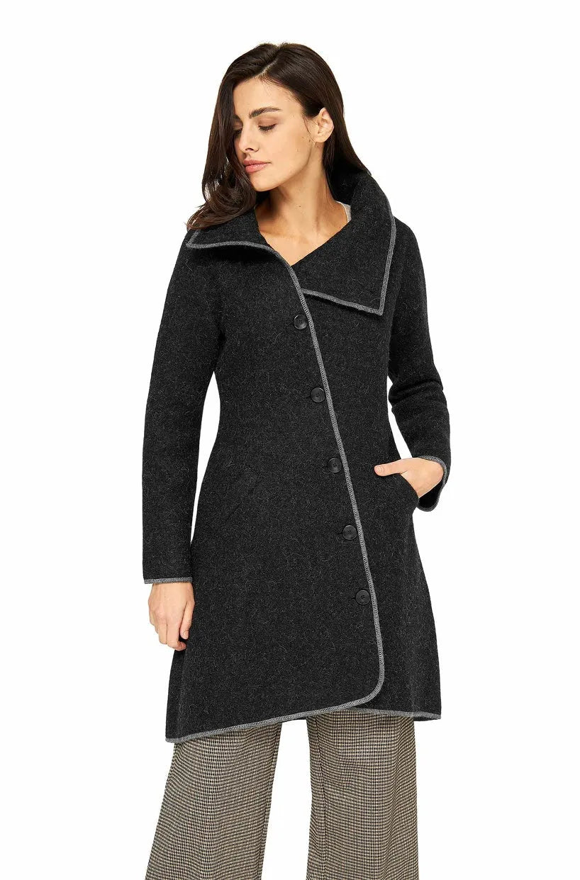 Apu Kuntur - Alpaka Mantel ASI – Damen Wollmantel aus Alpaka & Wolle