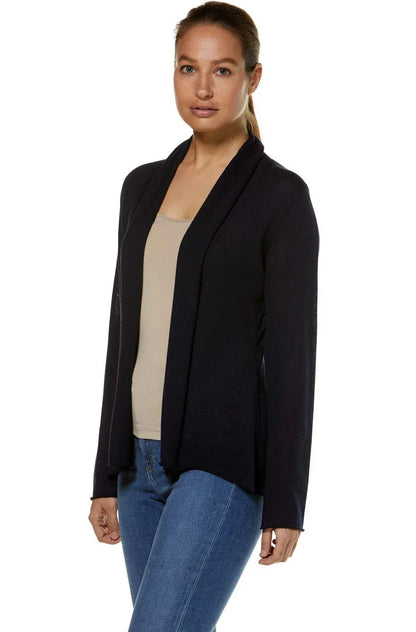 Apu Kuntur - Alpaka Strickjacke PENELOPE – Damen Schalkragenjacke aus Baby Alpaka