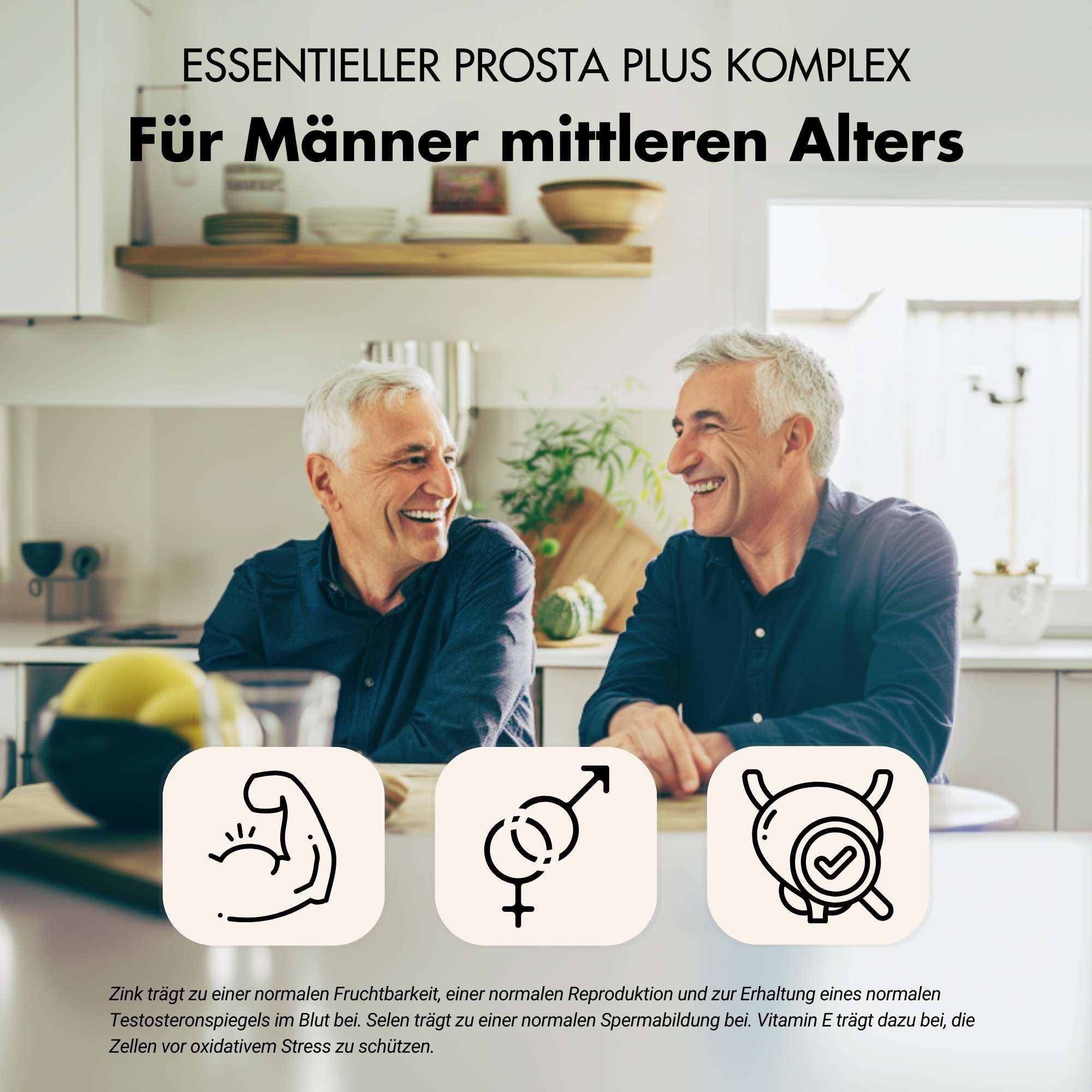 Prostata Kapseln - Prosta Plus Komplex - Effektive Formel mit Kürbiskern & Sägepalme
