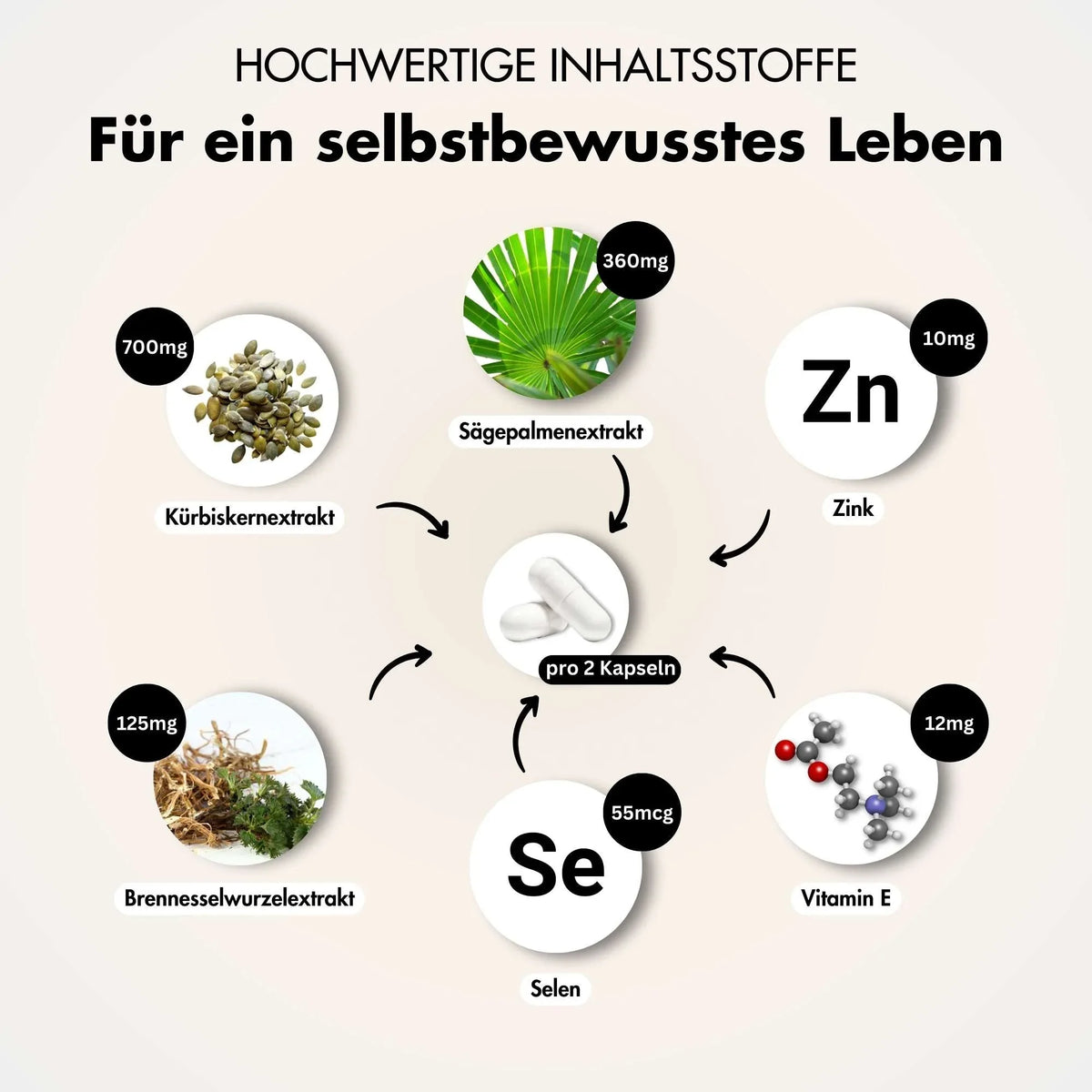 Prostata Kapseln - Prosta Plus Komplex - Effektive Formel mit Kürbiskern & Sägepalme - BLACK ELIXIR - Maison de Parfum