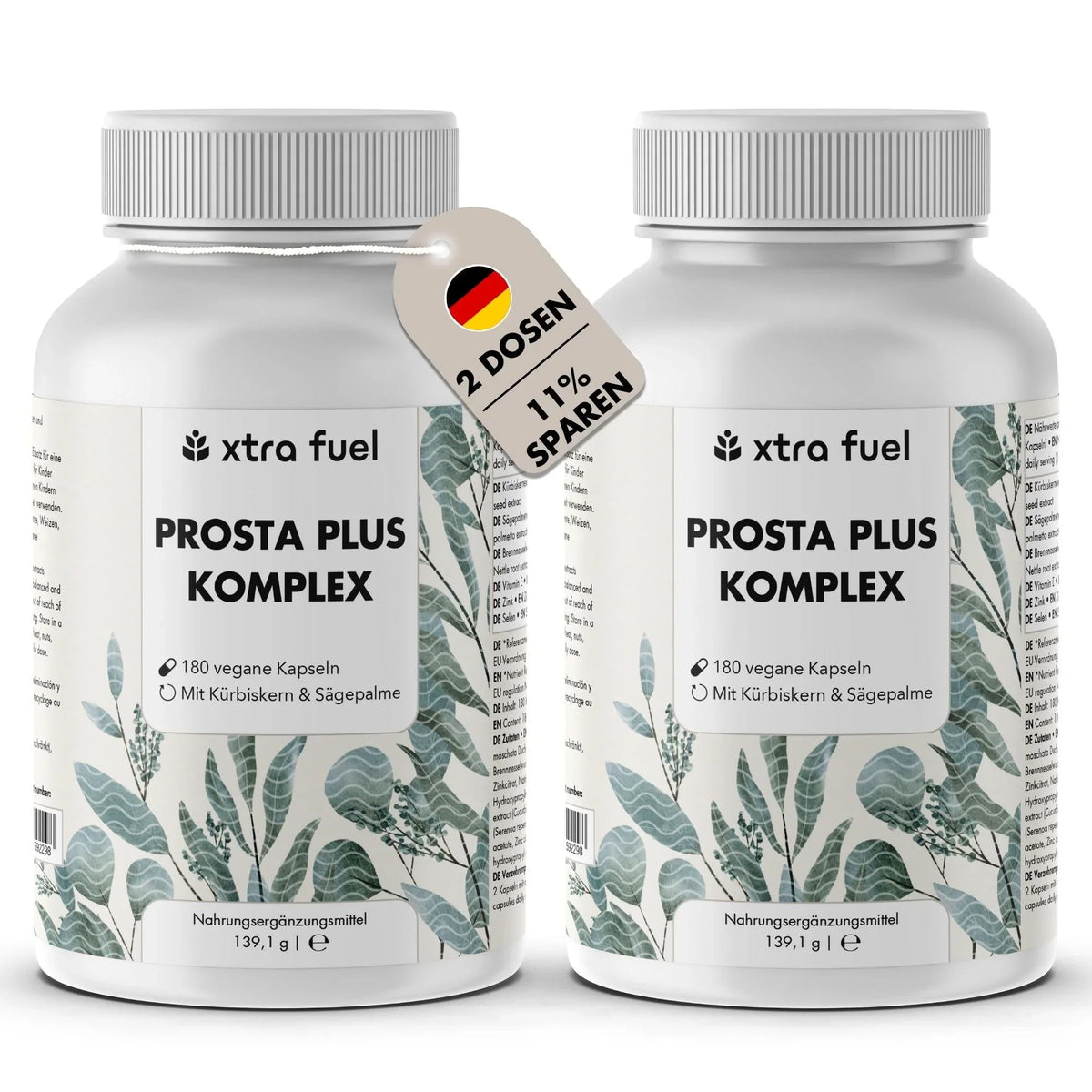 Prostata Kapseln - Prosta Plus Komplex - Effektive Formel mit Kürbiskern & Sägepalme - BLACK ELIXIR - Maison de Parfum