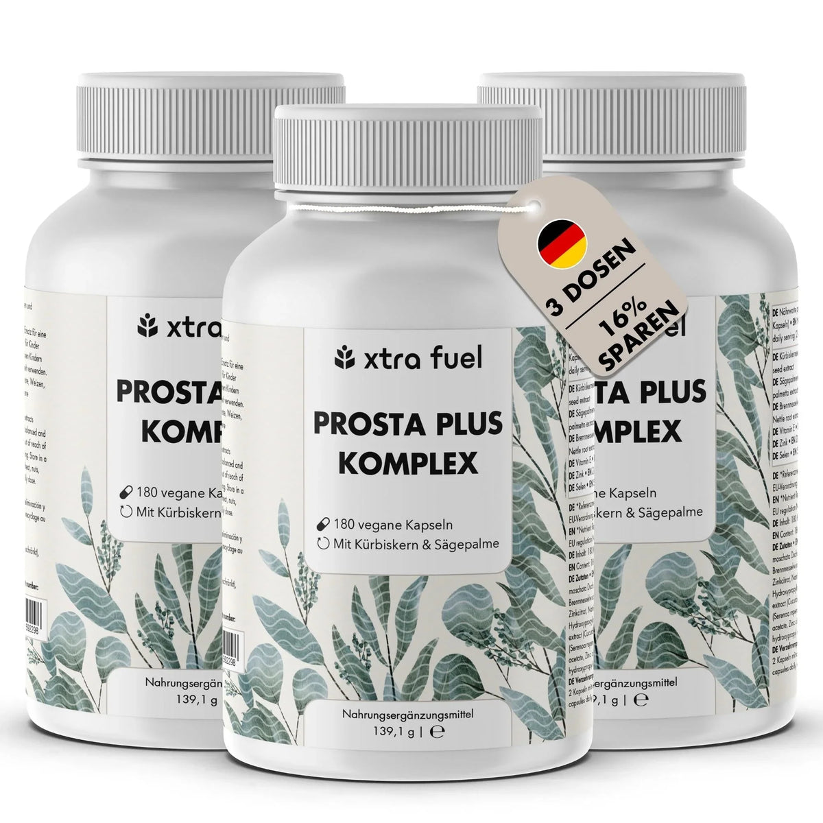 Prostata Kapseln - Prosta Plus Komplex - Effektive Formel mit Kürbiskern & Sägepalme - BLACK ELIXIR - Maison de Parfum