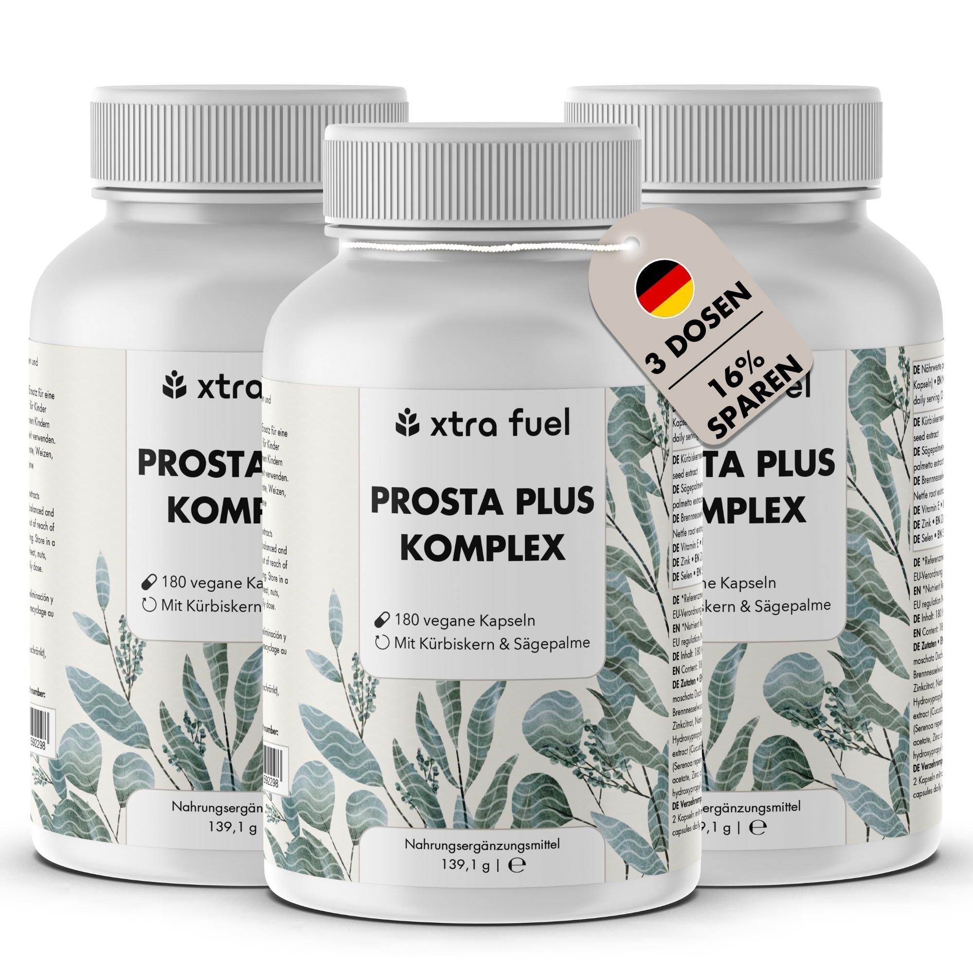 Prostata Kapseln - Prosta Plus Komplex - Effektive Formel mit Kürbiskern & Sägepalme