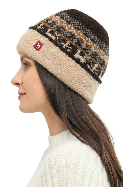 Apu Kuntur - Alpaka Mütze NATURA – Wendemütze aus 100% - ungefärbt