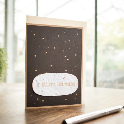 Trauerkarte "In stillem Gedanken"