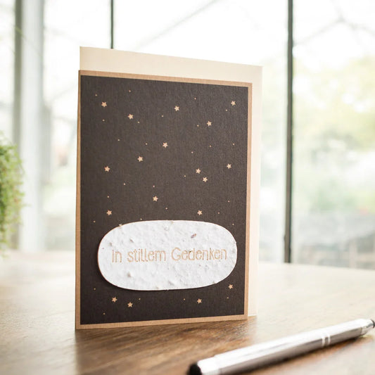 Trauerkarte "In stillem Gedanken"