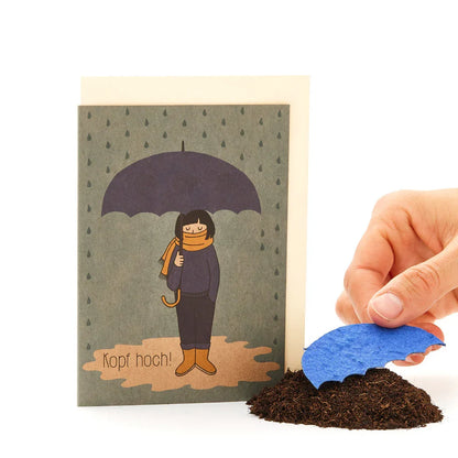 Grußkarte "Kopf hoch"