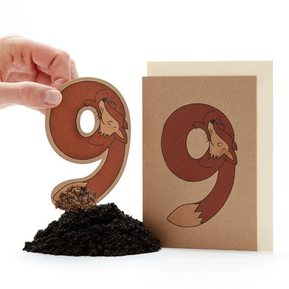 Geburtstagskarte "Neun"