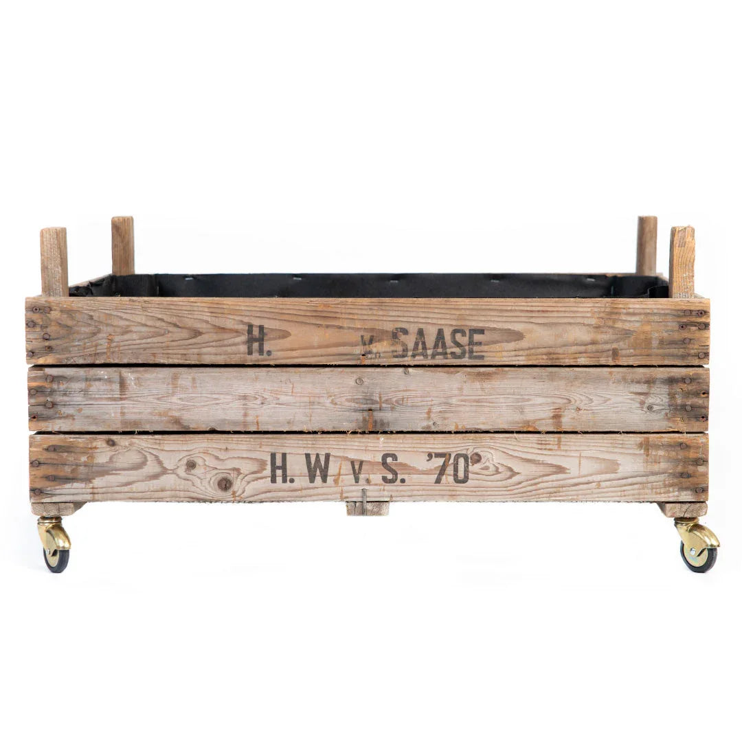 Rollendes Hochbeet aus Zwiebelsieben