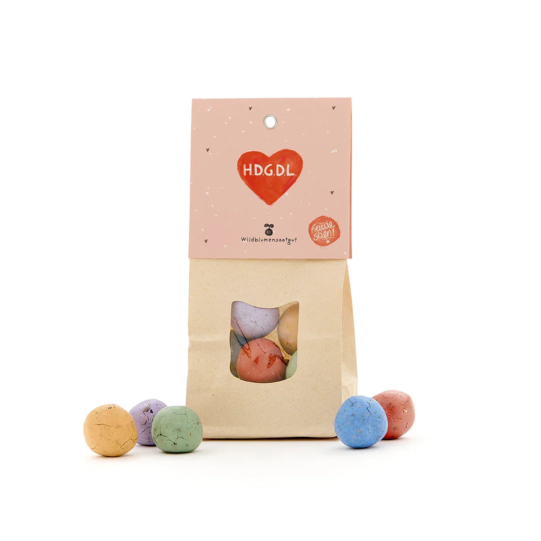 HDGDL - Bunte Blumenmurmeln - Hab dich ganz doll lieb