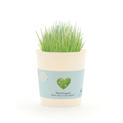 Herzrasen kann man nicht mähen - Becher