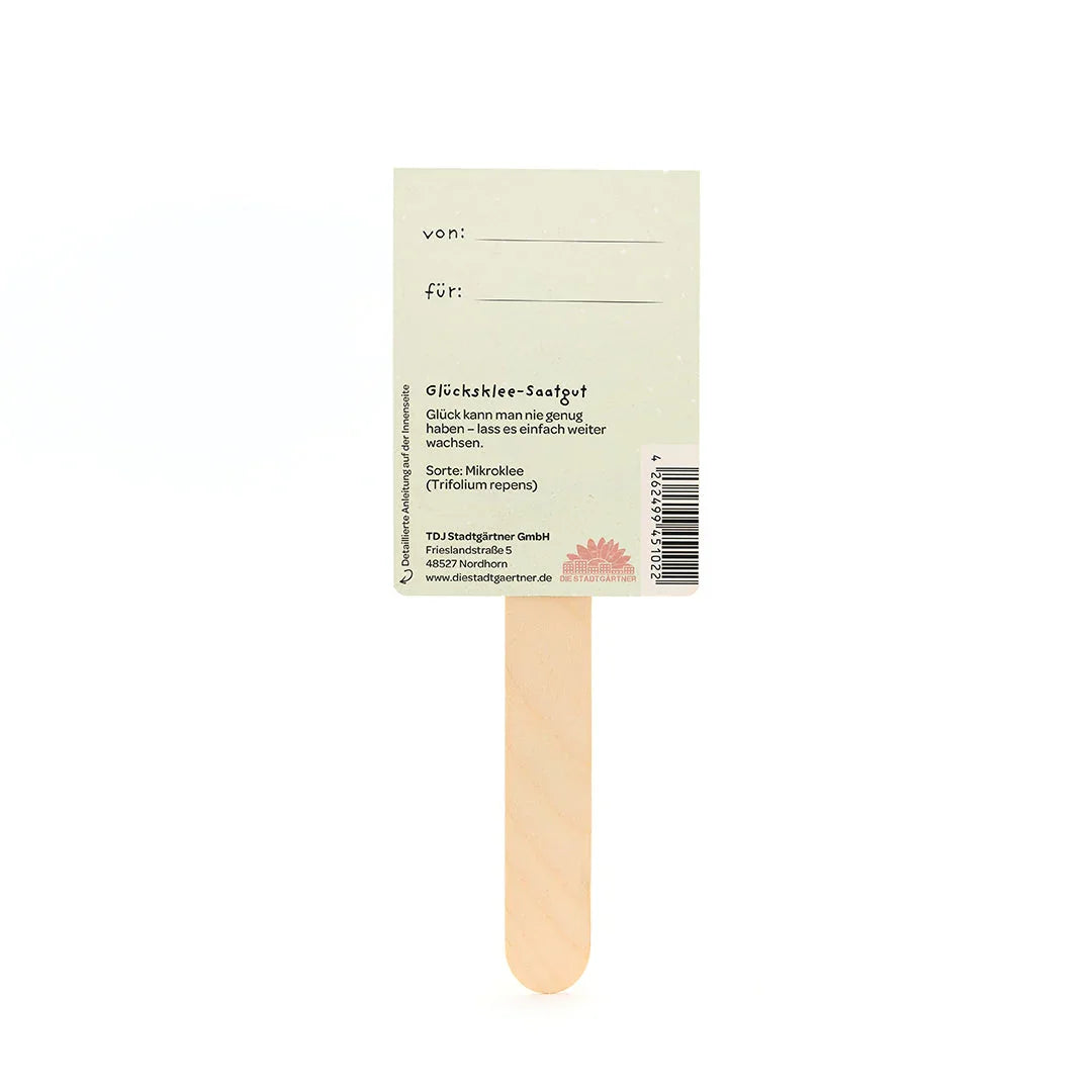 Viel Erfolg du Glückskind - Saatgruß