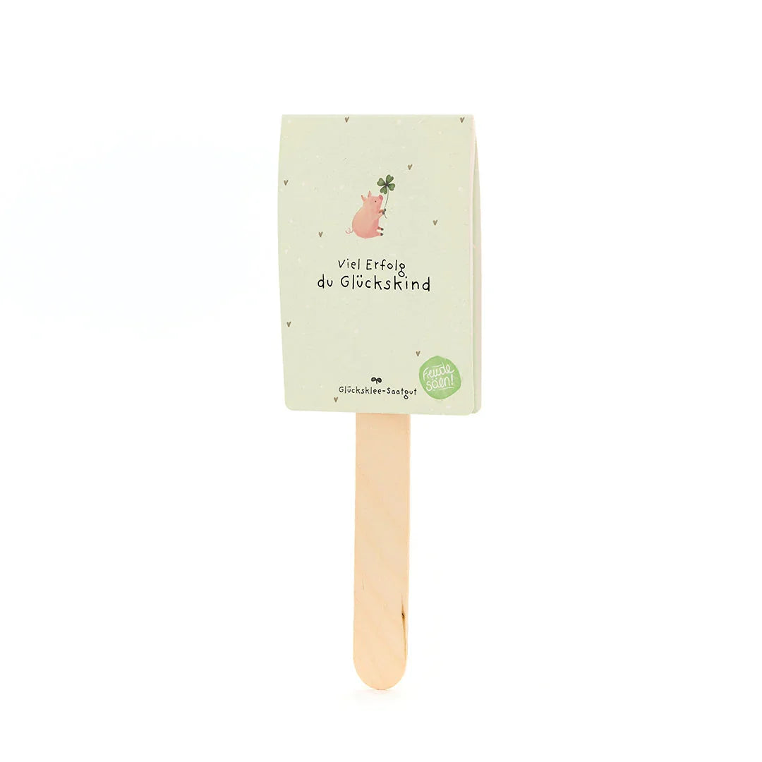 Viel Erfolg du Glückskind - Saatgruß