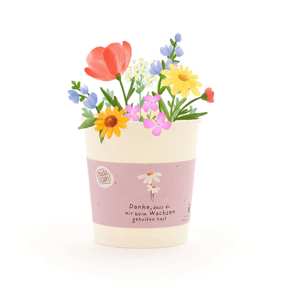 Danke, dass du mir beim Wachsen geholfen hast - Becher