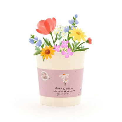 Danke, dass du mir beim Wachsen geholfen hast - Becher