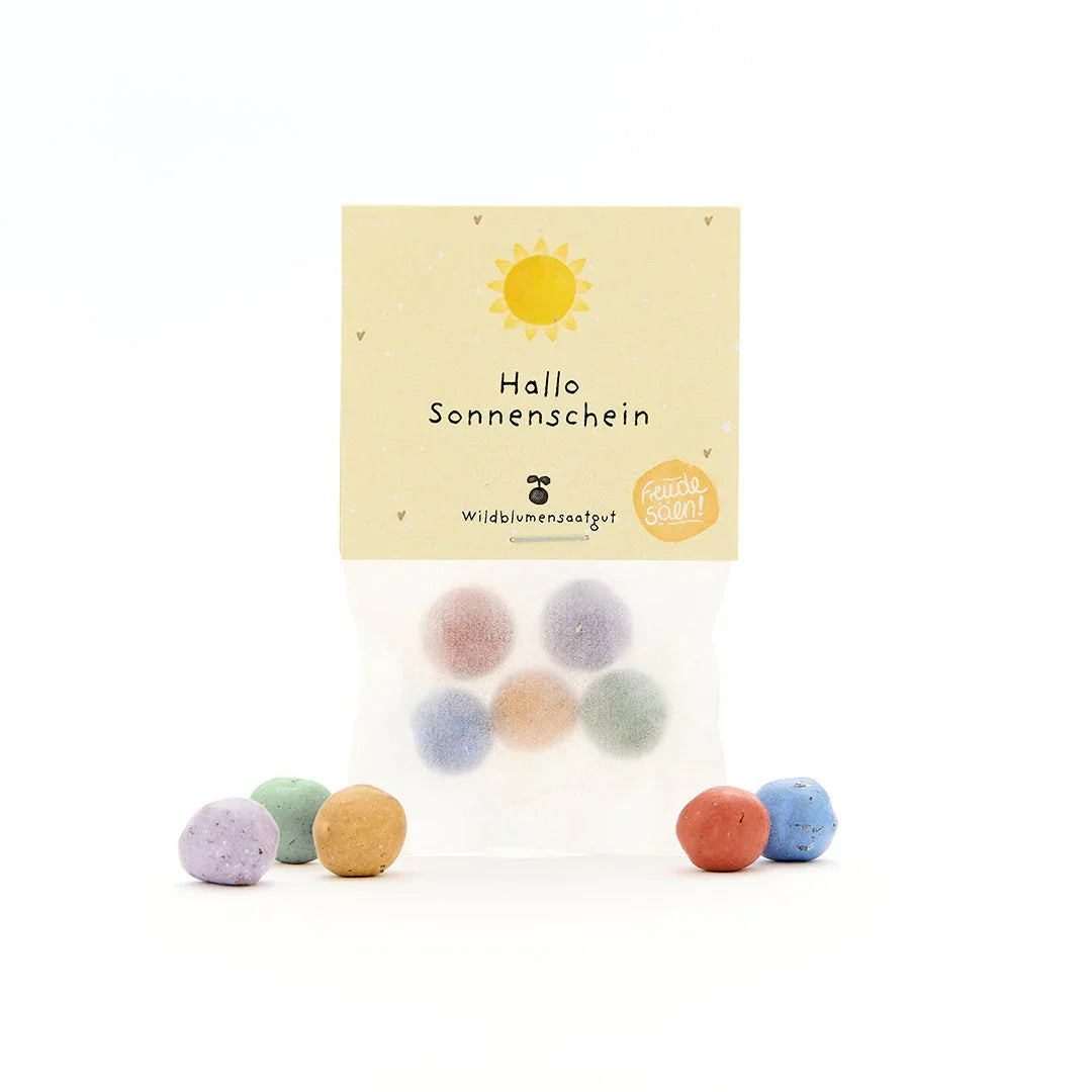 5 Blumenmurmeln im Tütchen 