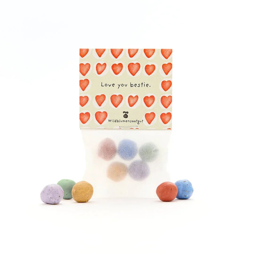 5 Blumenmurmeln im Tütchen 