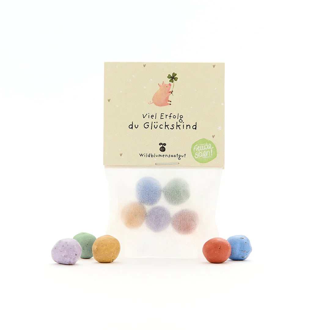 5 Blumenmurmeln im Tütchen 