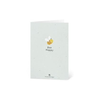 Grußkarte - Bee Happy