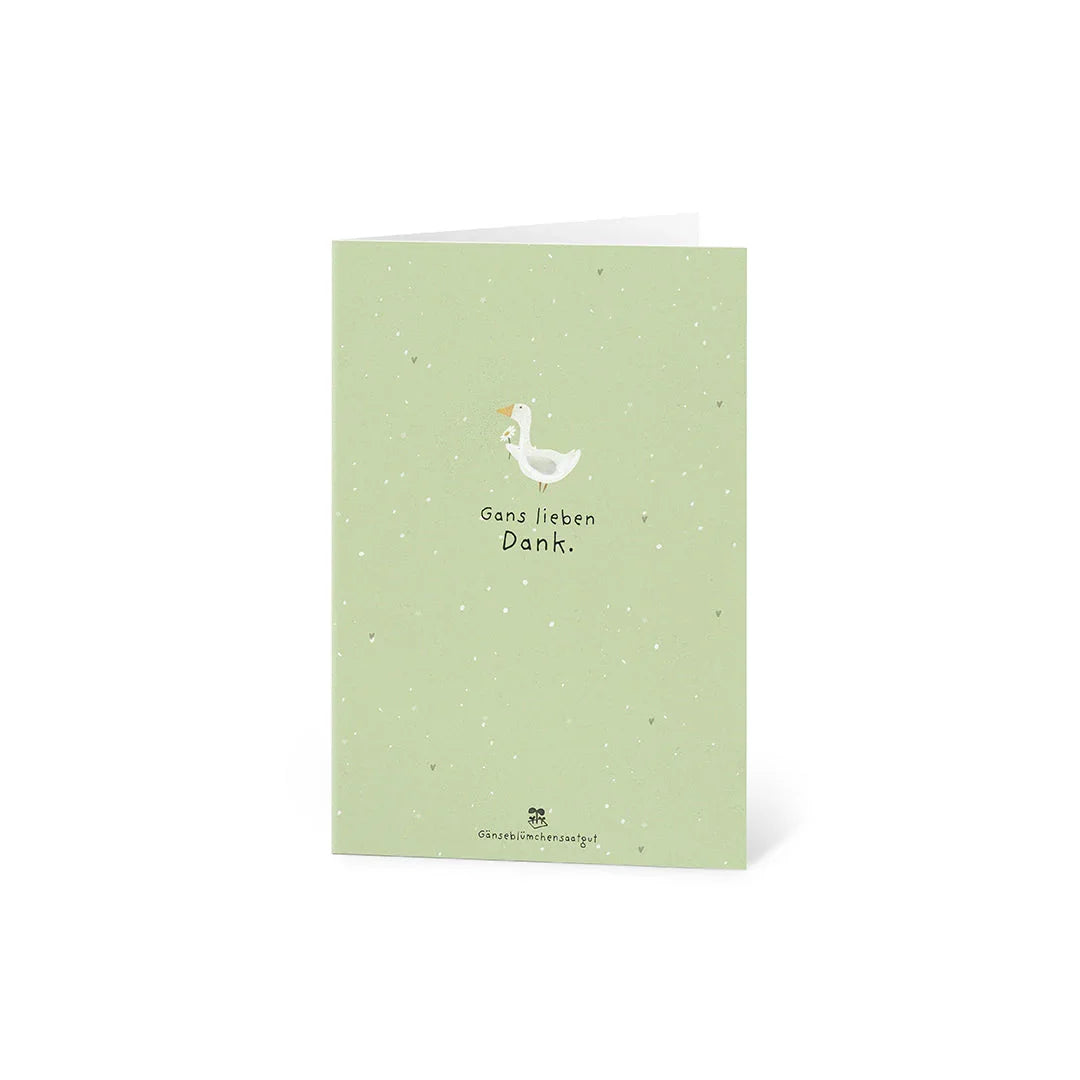 Grußkarte - Gans lieben Dank
