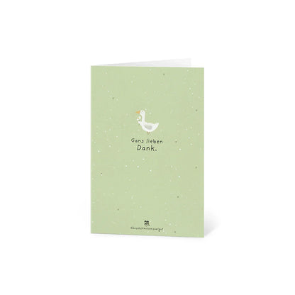 Grußkarte - Gans lieben Dank