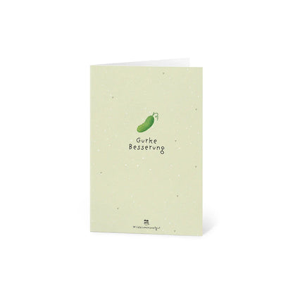 Grußkarte - Gurke Besserung