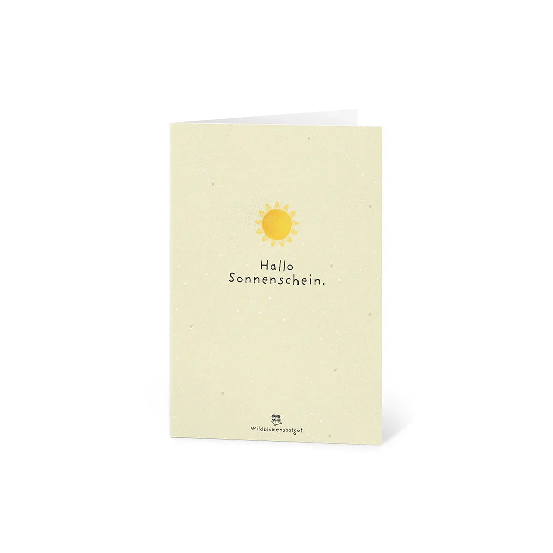 Grußkarte - Hallo Sonnenschein