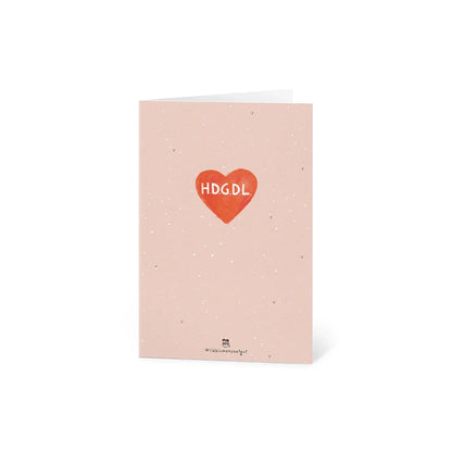 Grußkarte - HDGDL - Hab dich ganz doll lieb