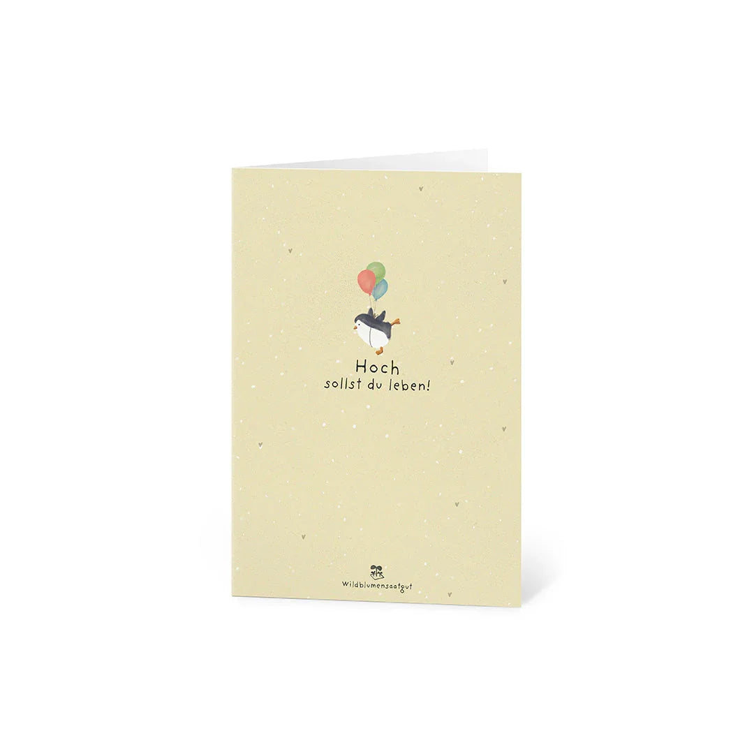Grußkarte - Hoch sollst du leben!