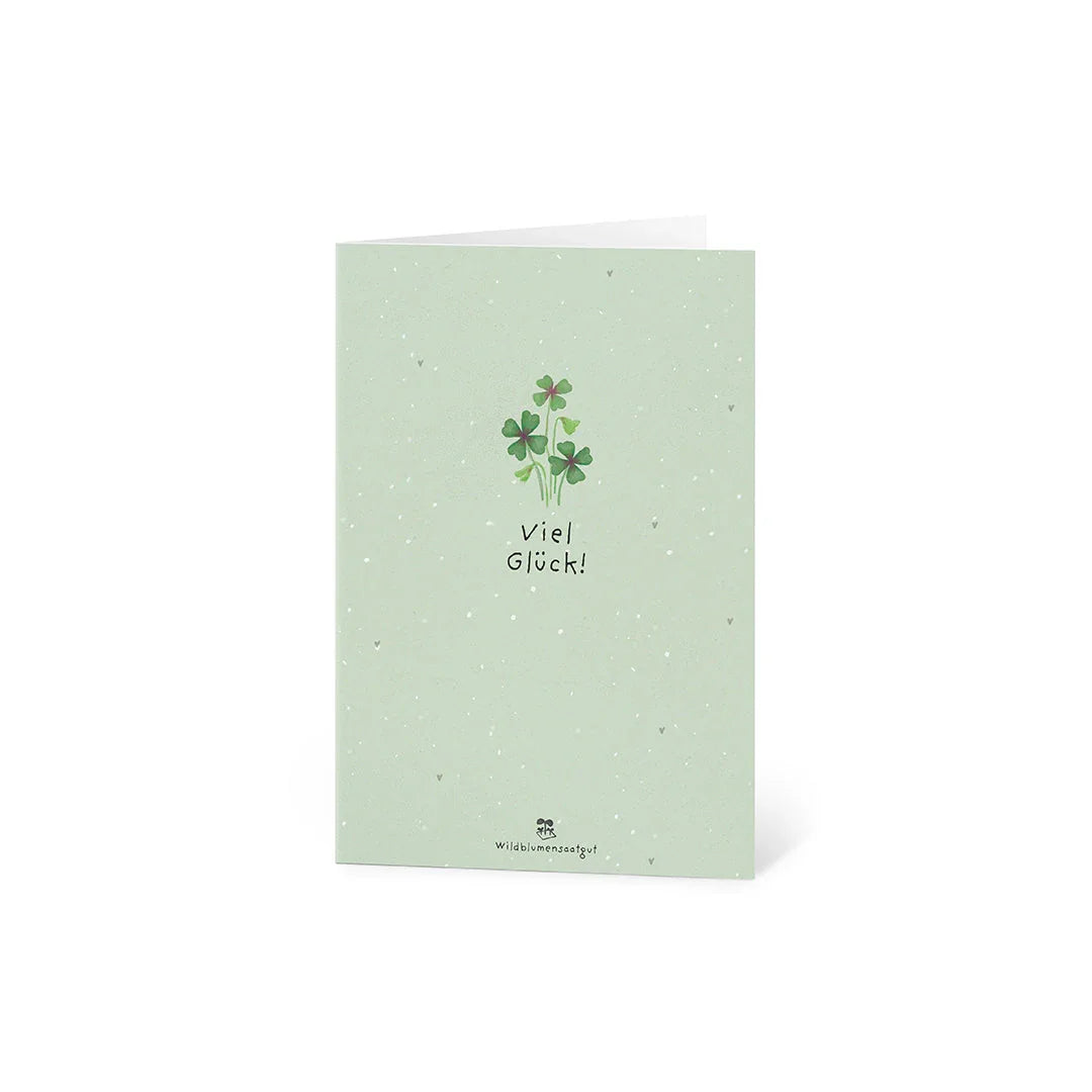 Grußkarte - Viel Glück!