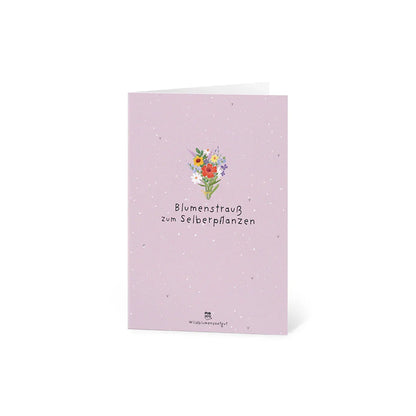 Grußkarte - Blumenstrauß zum Selberpflanzen
