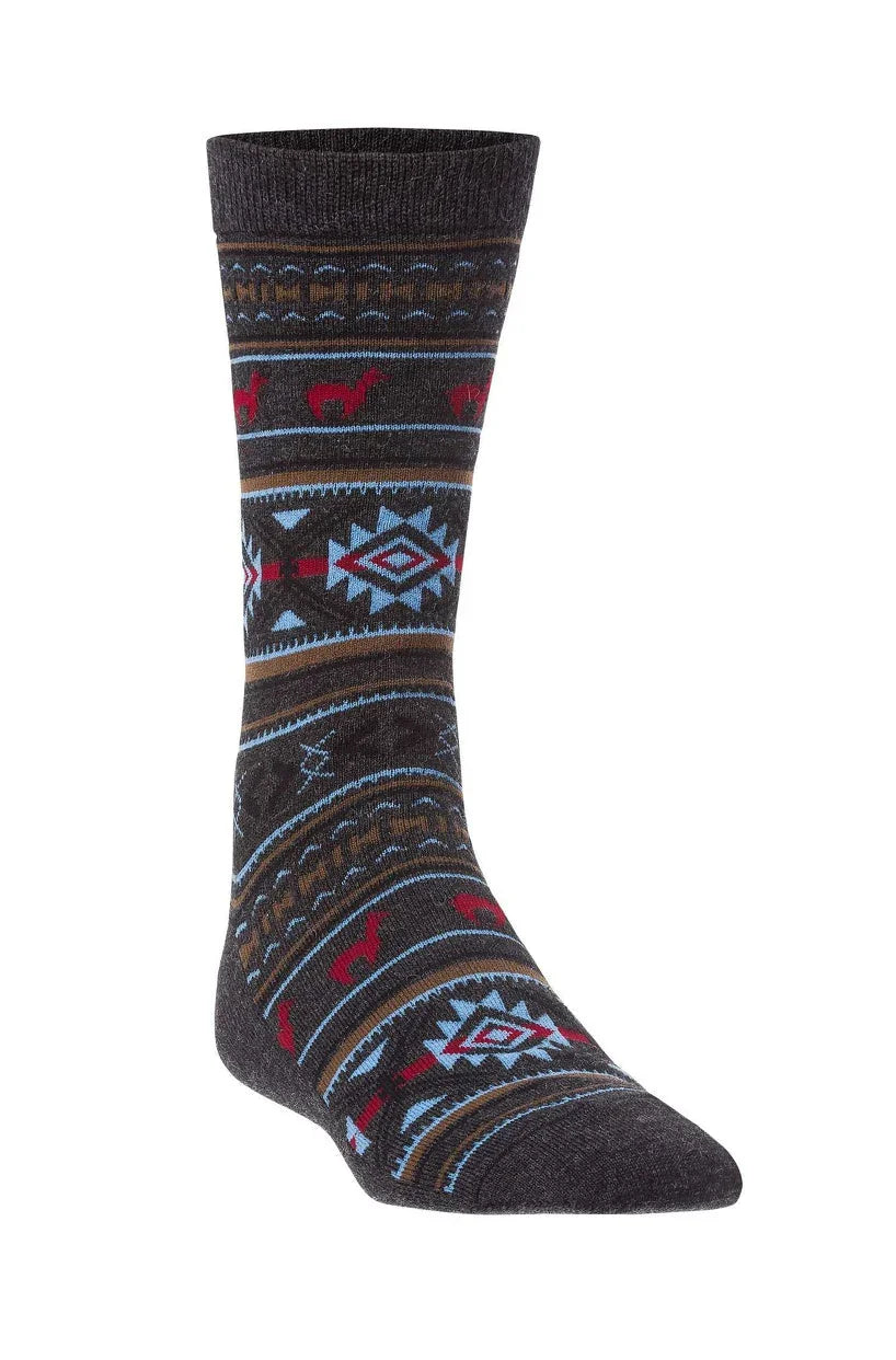 Apu Kuntur - Alpaka Jacquard Socken - Alpaka-Mix