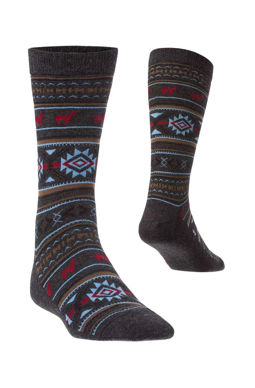 Apu Kuntur - Alpaka Jacquard Socken - Alpaka-Mix