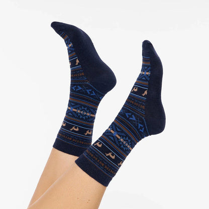 Apu Kuntur - Alpaka Jacquard Socken - Alpaka-Mix