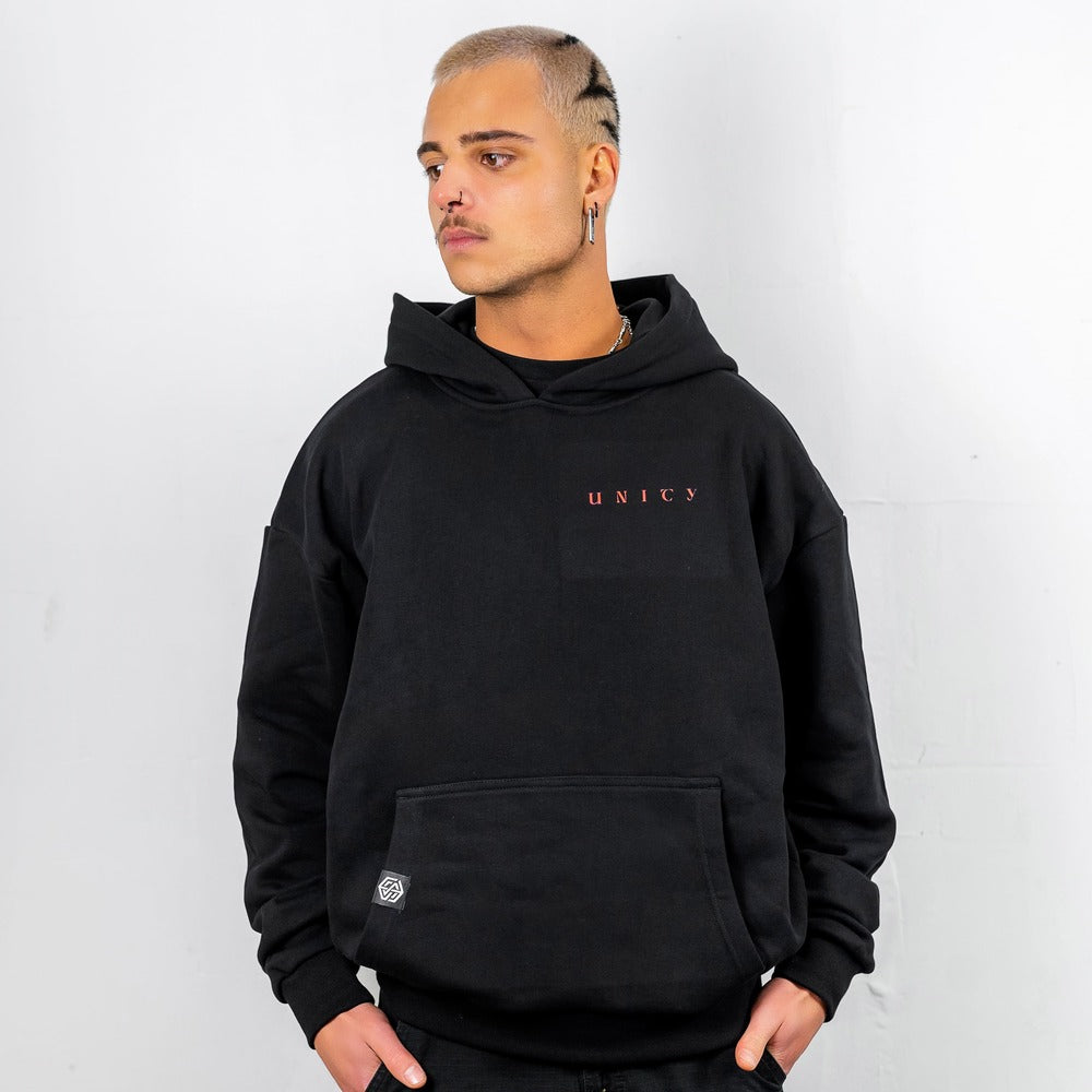 Unity Ultra Heavy Hoodie (unisex, schwarz)