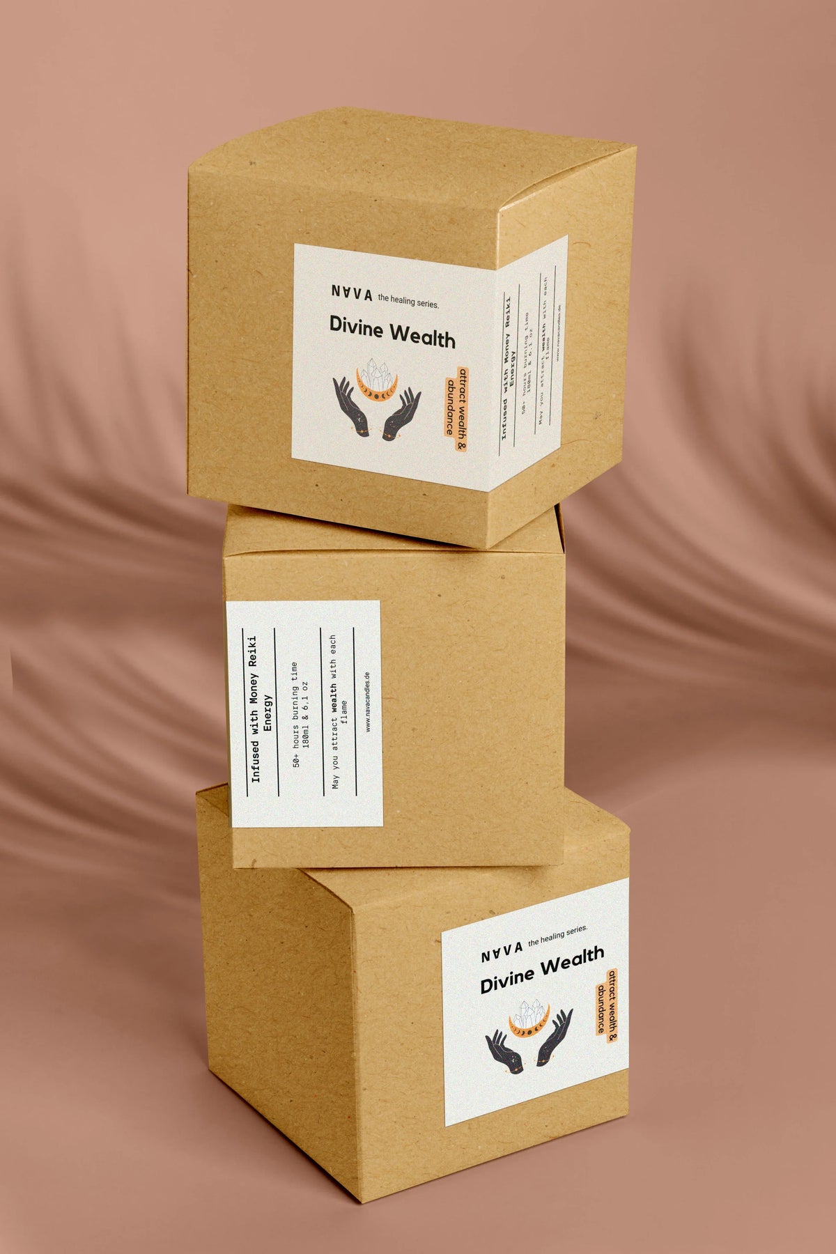 Divine Wealth, Handcrafted Soy Candle