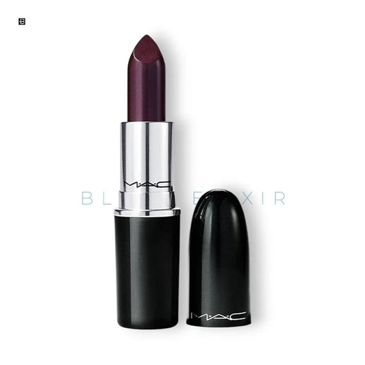 MÄC LIPSTICK LUSTREGLASS SUCCUMB TO PLUM 550 - BLACK ELIXIR - Maison de Parfum