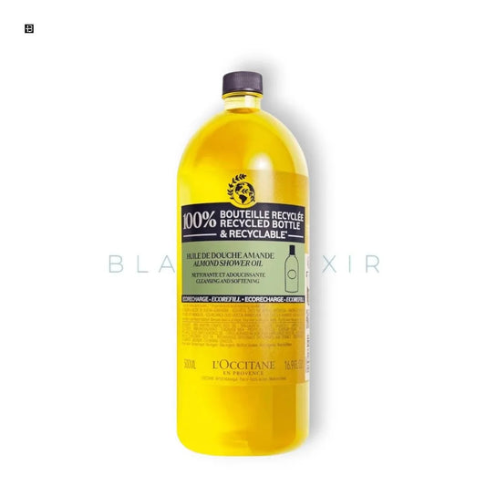 L`Occitane Shower oil Almond Refill Cleansing and Softening - BLACK ELIXIR - Maison de Parfum