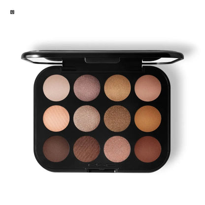 MÄC CONNECT IN COLOUR EYE SHADOW PALETTE x12 - UNFILTERED NUDES - BLACK ELIXIR - Maison de Parfum