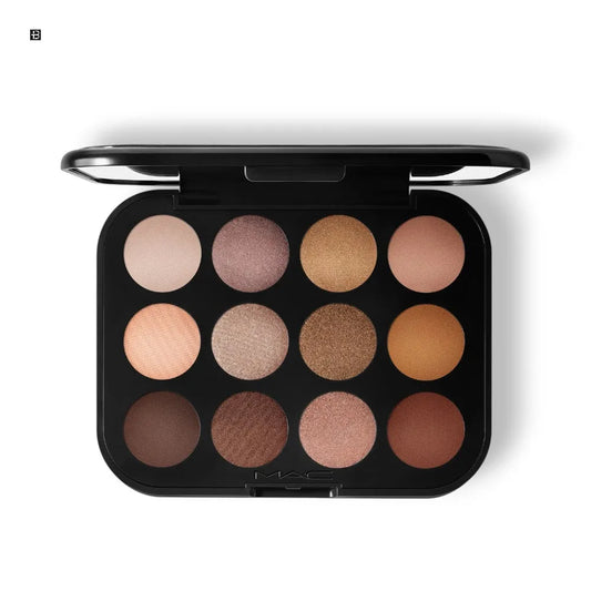 MÄC CONNECT IN COLOUR EYE SHADOW PALETTE x12 - UNFILTERED NUDES - BLACK ELIXIR - Maison de Parfum