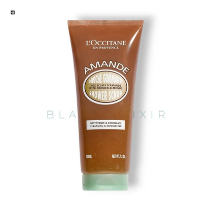 L`Occitane Amande Shower Scrub with crushed almonds - BLACK ELIXIR - Maison de Parfum