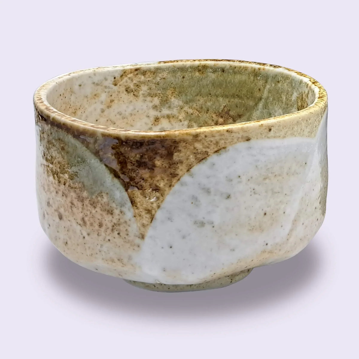 Japanische Matcha Schale - Chawan Yuki - handgemacht aus Keramik - 12x8cm