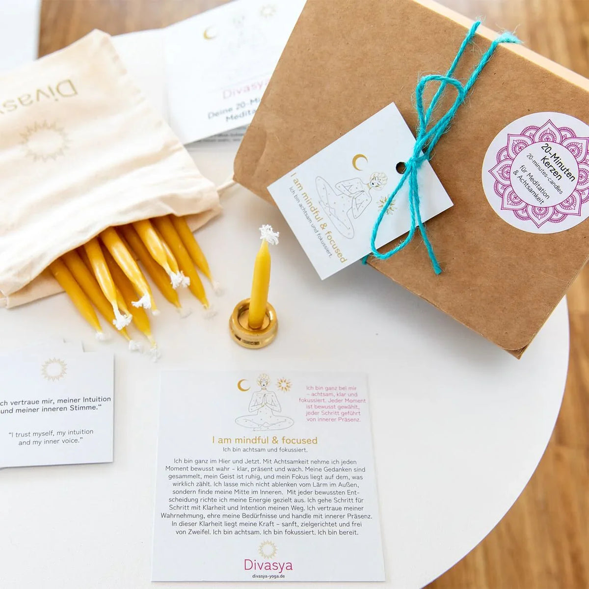 20-Minuten-Kerzen | I am mindful & focused