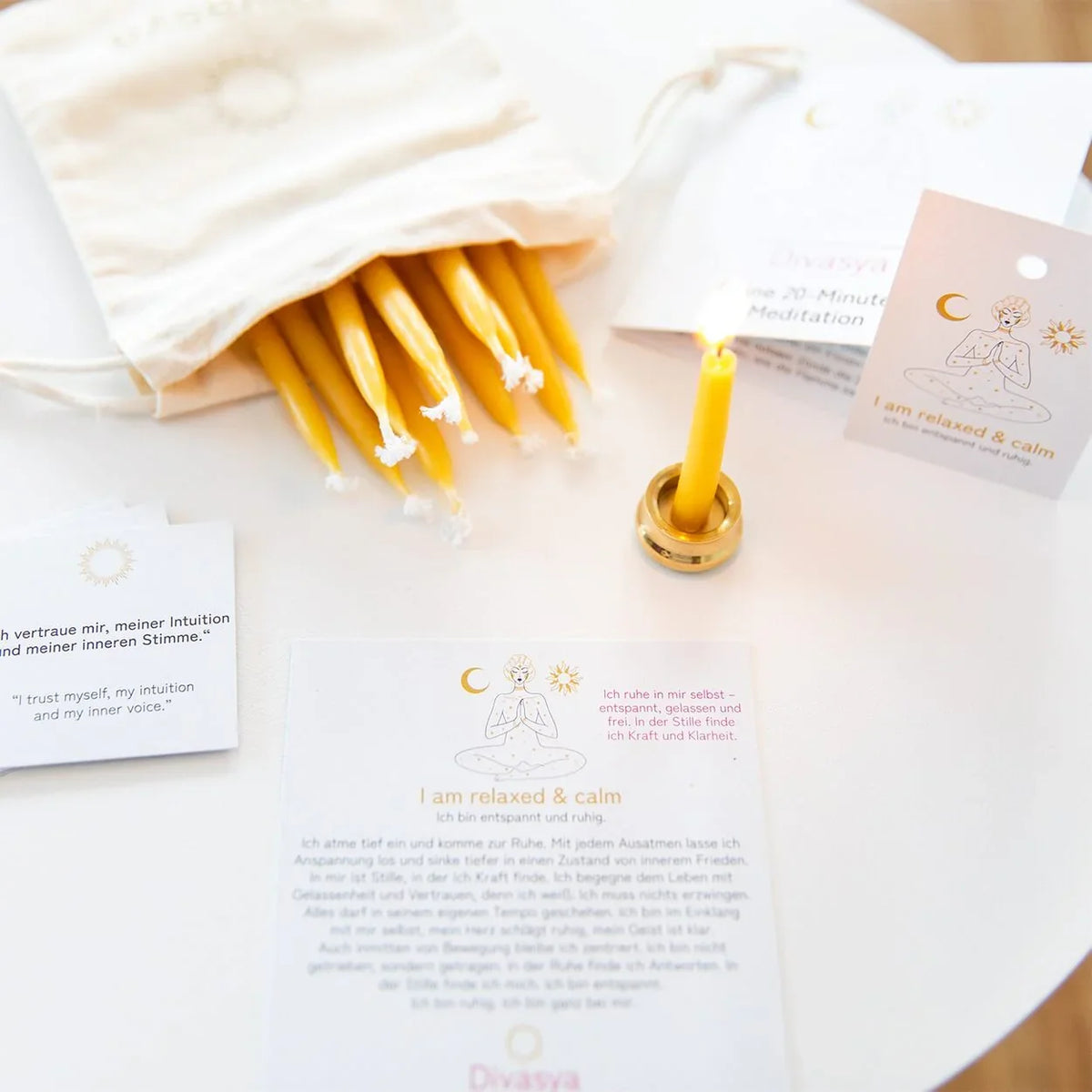 20-Minuten-Kerzen | I am enough & worthy