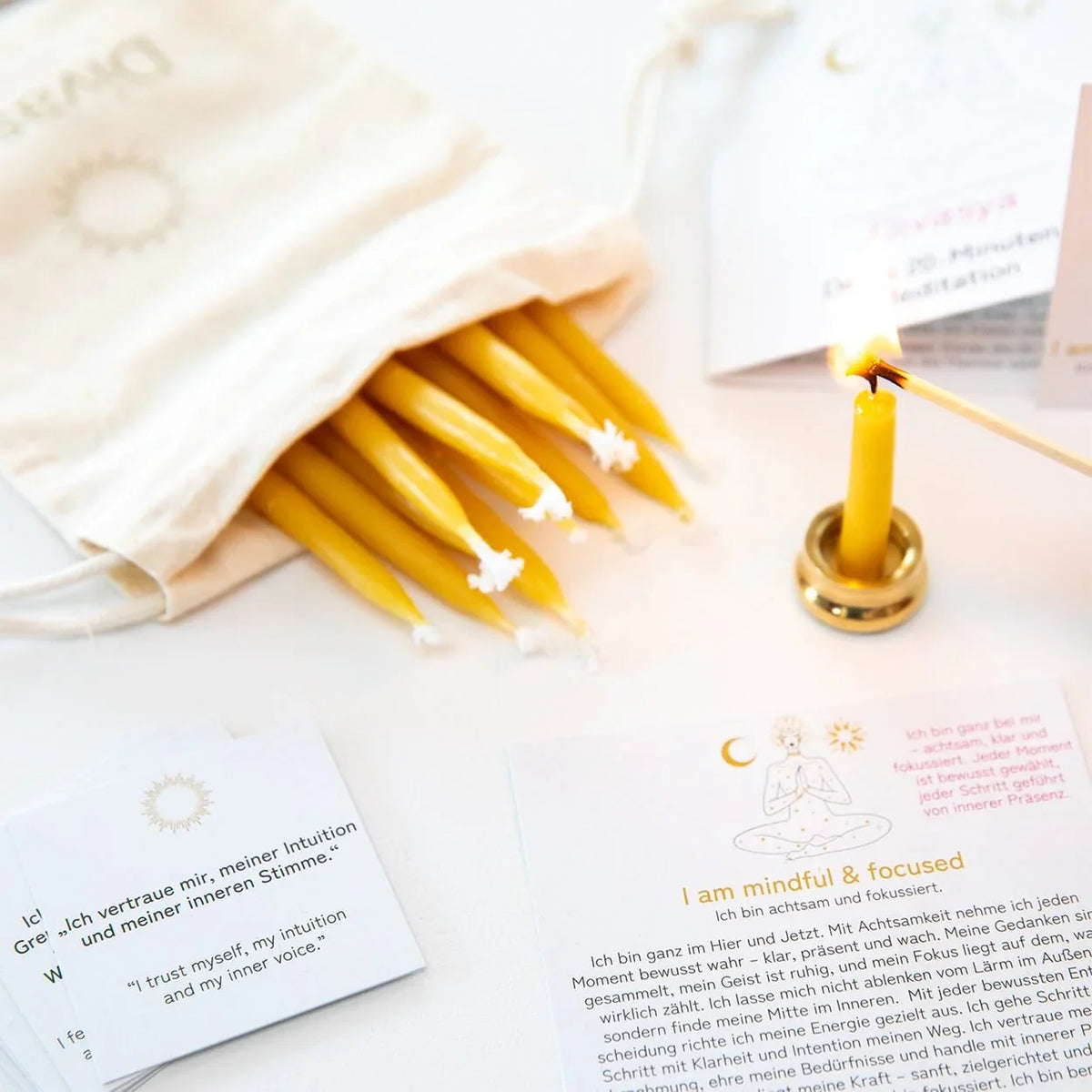 20-Minuten-Kerzen | I am balanced & aligned