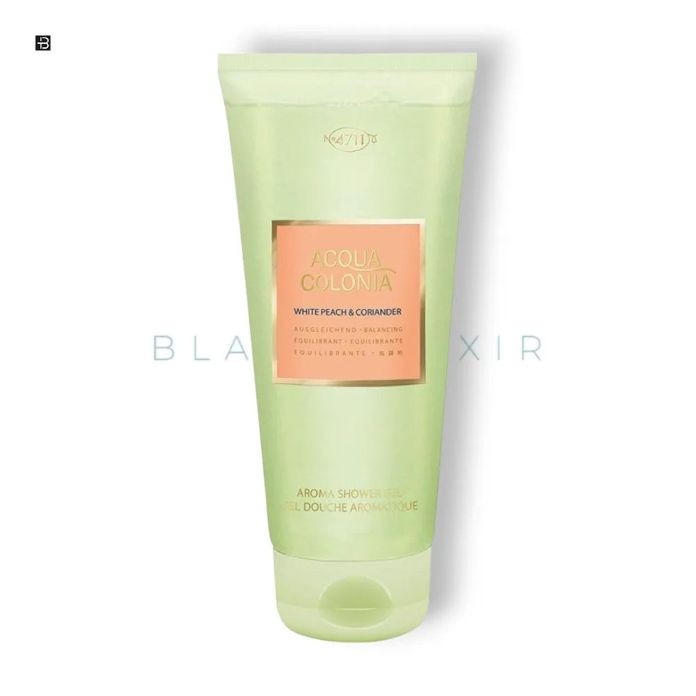 4711 Acqua Colonia White Peach & Coriander Shower Gel - BLACK ELIXIR - Maison de Parfum