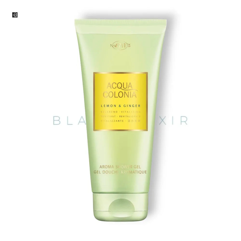 4711 Acqua Colonia Lemon & Ginger Shower Gel - BLACK ELIXIR - Maison de Parfum