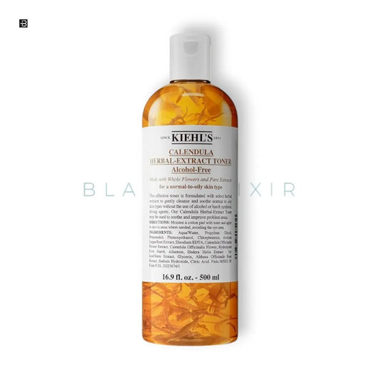 Kiehl`s Calendula herbal-extract toner Alcohol-Free - BLACK ELIXIR - Maison de Parfum