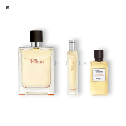 Hermes Terre D`Hermes Eau de Toilette Set 100 ml - BLACK ELIXIR - Maison de Parfum