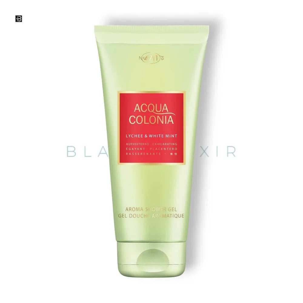 4711 Acqua Colonia Lychee & White Mint Shower Gel - BLACK ELIXIR - Maison de Parfum